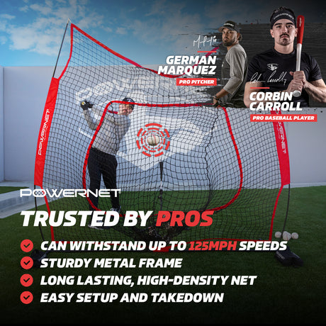 Pro Training Bundle | 7x7 Net, Batting Tee & Weighted Balls (Royal Blue) Training Bundles PowerNet