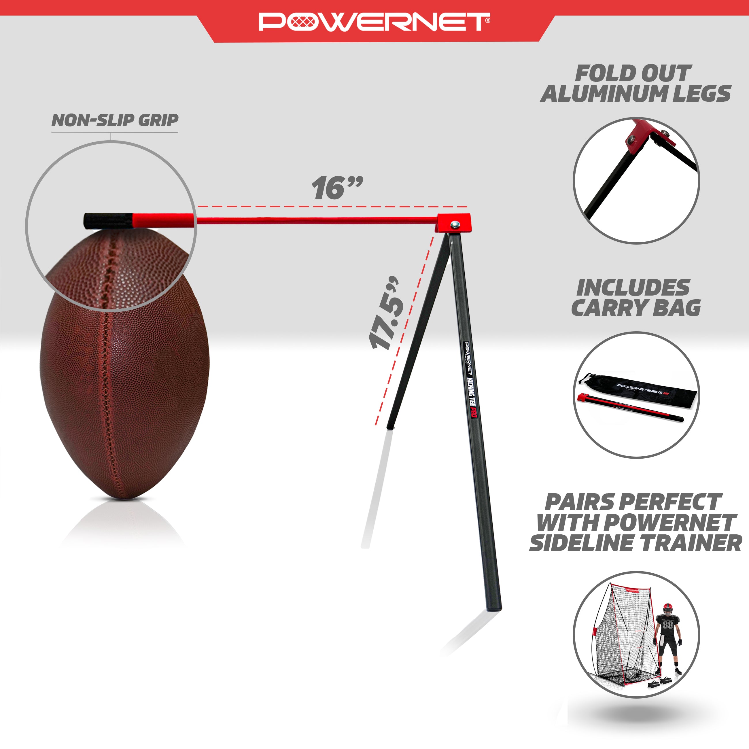 PowerNet Football Kicking Tee - Thumbnail 5