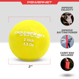 Micro 2" Weighted Training Balls | Choose from 3.5, 5.5 oz Sports PowerNet