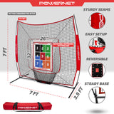 Numbered Pitching Trainer Pad Pitching Pad PowerNet