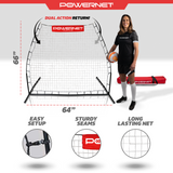 Rebounder Training Net for Soccer, Lacrosse, Baseball, Softball Sports PowerNet