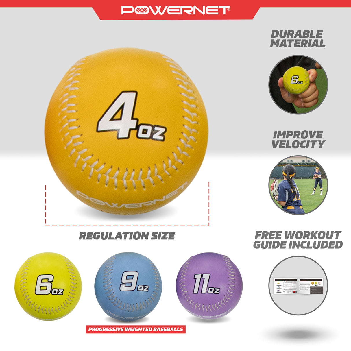 Weighted Baseball Kits Sports PowerNet