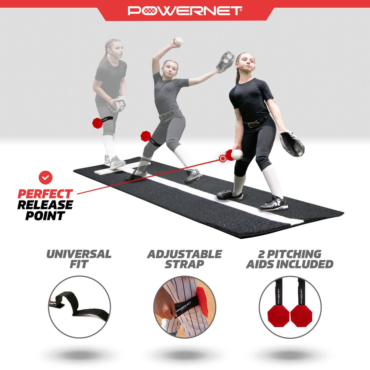 Windmill Trainer Softball Pitching Aid TrainingNets by PowerNet
