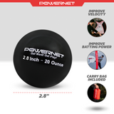 2.8" In Weighted Training Balls | 12-20 Oz Sports PowerNet