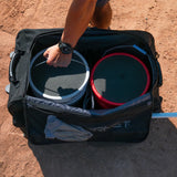 PRO Rolling Baseball Coach Bag Caddy | Holds Two Gallon Bucket Balls PowerNet by TrainingNets