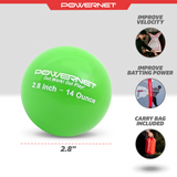 2.8" In Weighted Training Balls | 12-20 Oz Sports PowerNet
