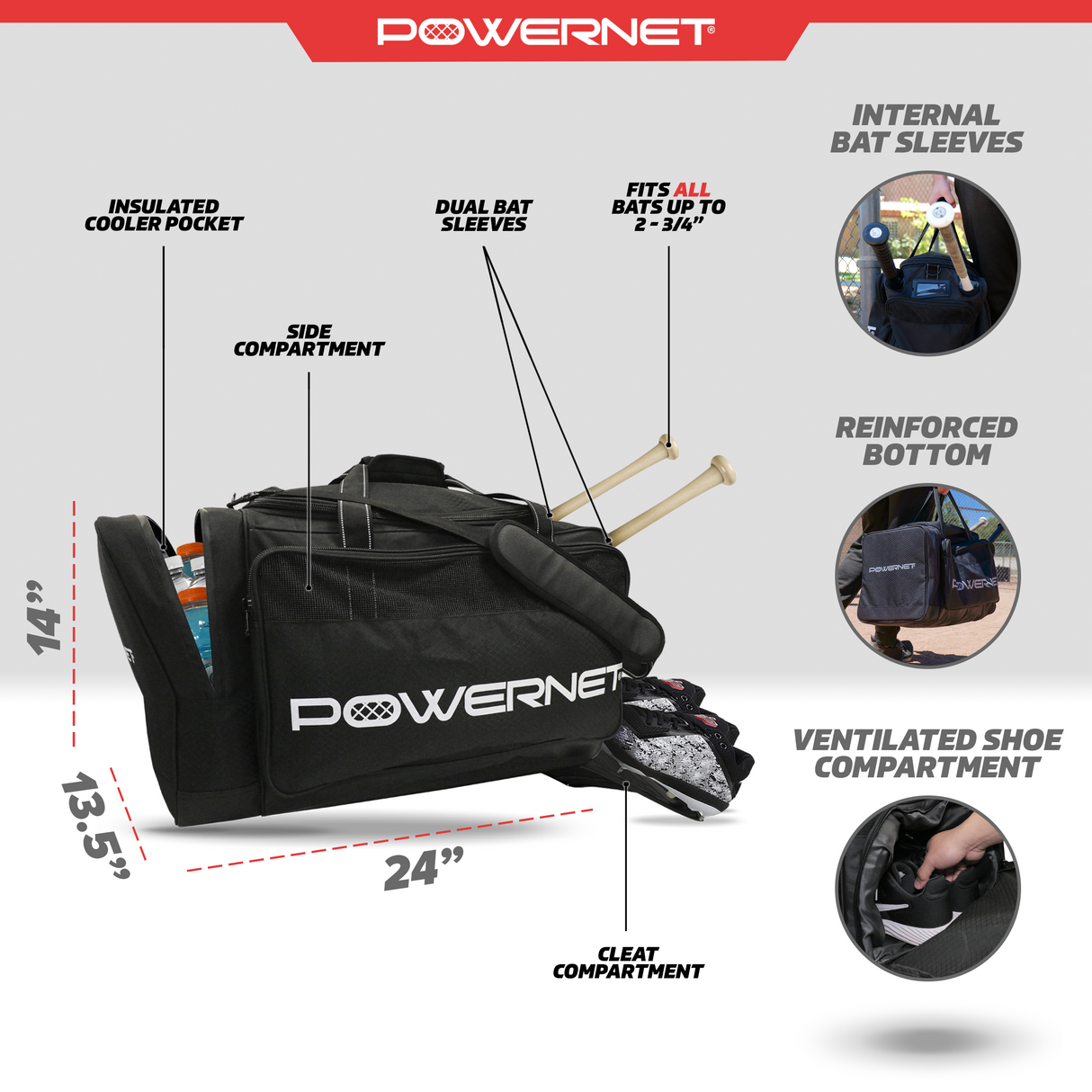 Pro Duffle Shoulder Bag Duffle Bag PowerNet