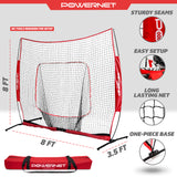 8x8 FT XLP PRO Training Net Sports PowerNet