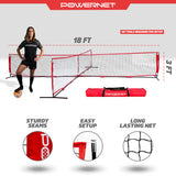 4 Way Soccer Tennis Net | 2 Sizes | Play a Fun Game While Training Soccer Net PowerNet