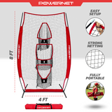 Football Receiver Passing Net 4x8 FT Sports PowerNet