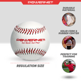 Practice Baseballs 12 PK Recreation Grade Sports PowerNet