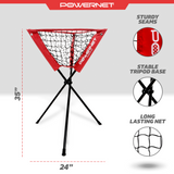 Tripod Ball Caddy for Baseball & Softball Sports PowerNet
