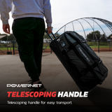 Rolling Duffle Bag with Wheels & Handle Wheeled Bag PowerNet