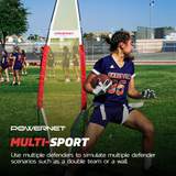 Portable Defender Practice Mannequin for Soccer and Basketball 77" x 23" Sports PowerNet