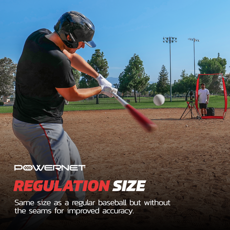 Launch F-lite Ultra Light Dimpled Practice Balls Baseball And Softball Pitching Machines PowerNet
