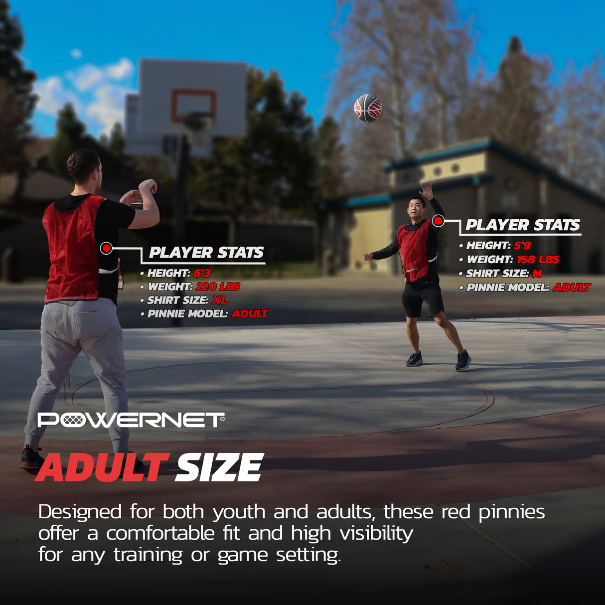 Training Mesh Pinnies (6 Pack) | Youth Sports Pinnies PowerNet