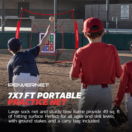 Numbered Pitching Trainer Pad Pitching Pad PowerNet