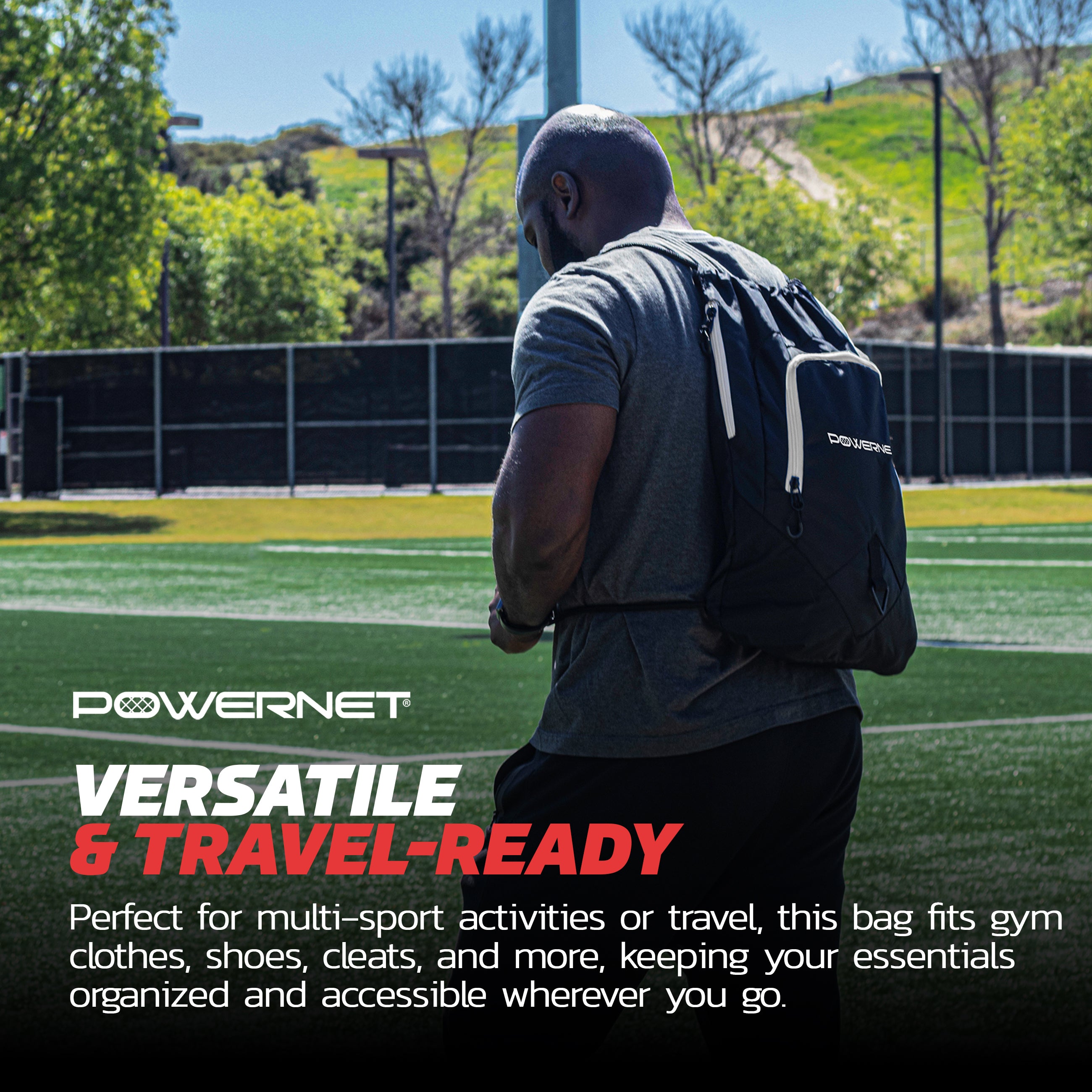 Deluxe 2.0 Sack Drawstring Training Gym Sack – PowerNet by