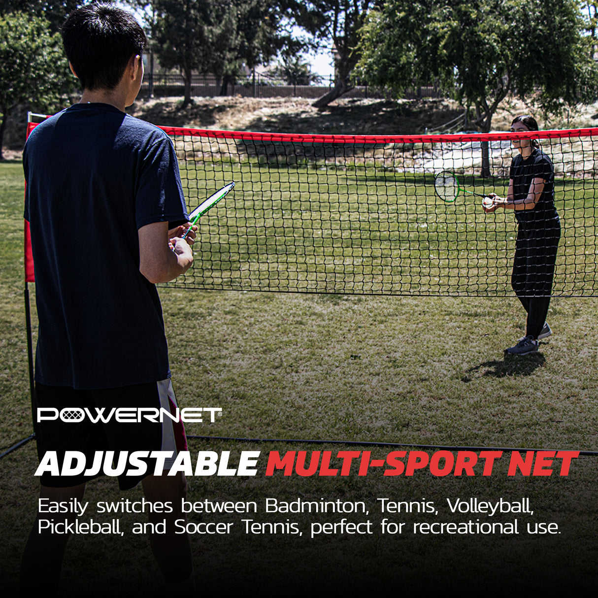 10x3 FT Portable Badminton, Tennis, Volleyball, Pickleball Net Sports PowerNet