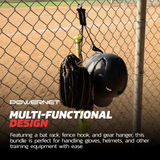 Dugout Bundle | Bat Fence Rack + Fence Hook + Gear Hanger Sports PowerNet
