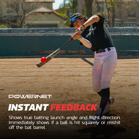 12 Pack Micro Crusher Training Baseballs (Yellow or Red) Baseball And Softball Batting Trainers PowerNet