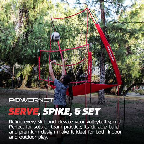 Portable Volleyball Training Station Net Sports PowerNet