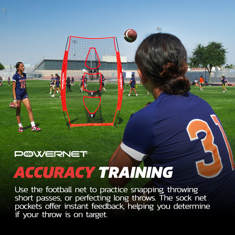 Football Receiver Passing Net 4x8 FT Sports PowerNet