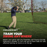 Golf Mat and Ball Bundle Sports PowerNet