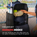 PRO Odyssey Rolling Backpack for Softball & Baseball PowerNet by TrainingNets