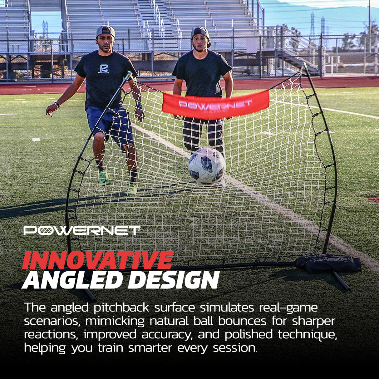 Rebounder Training Net for Soccer, Lacrosse, Baseball, Softball Sports PowerNet