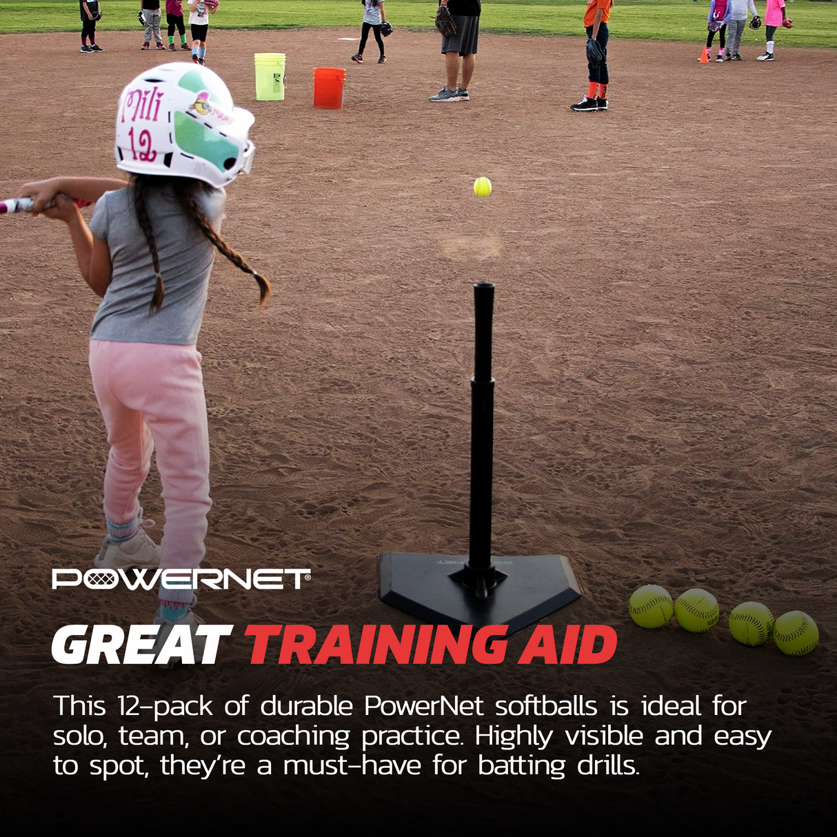 11 In Flexi-Soft Softball Bucket Bundle | Includes 18 Flexi-Softballs Flexi Soft 11" Softballs PowerNet