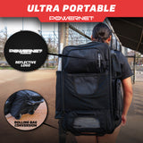 PRO Odyssey Rolling Backpack for Softball & Baseball PowerNet by TrainingNets