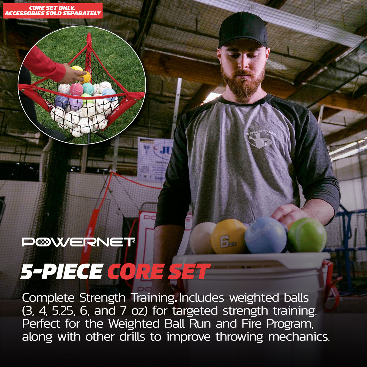 Weighted Baseball Kits Sports PowerNet