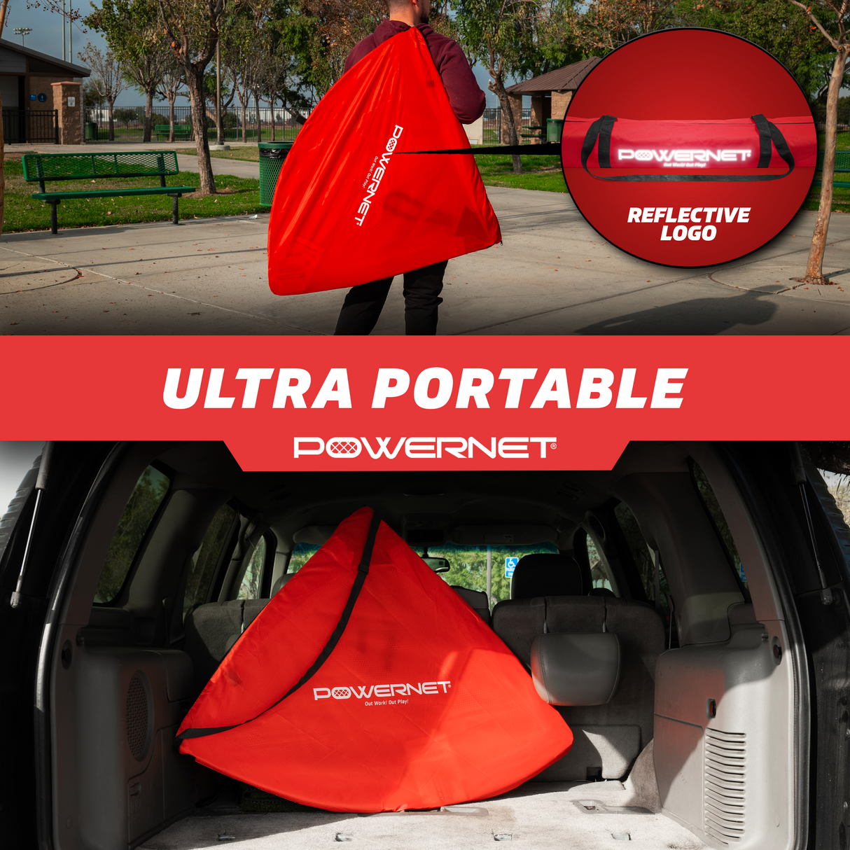 Soccer Popup Portable Goal | 4x3 FT Rectangle Sports PowerNet