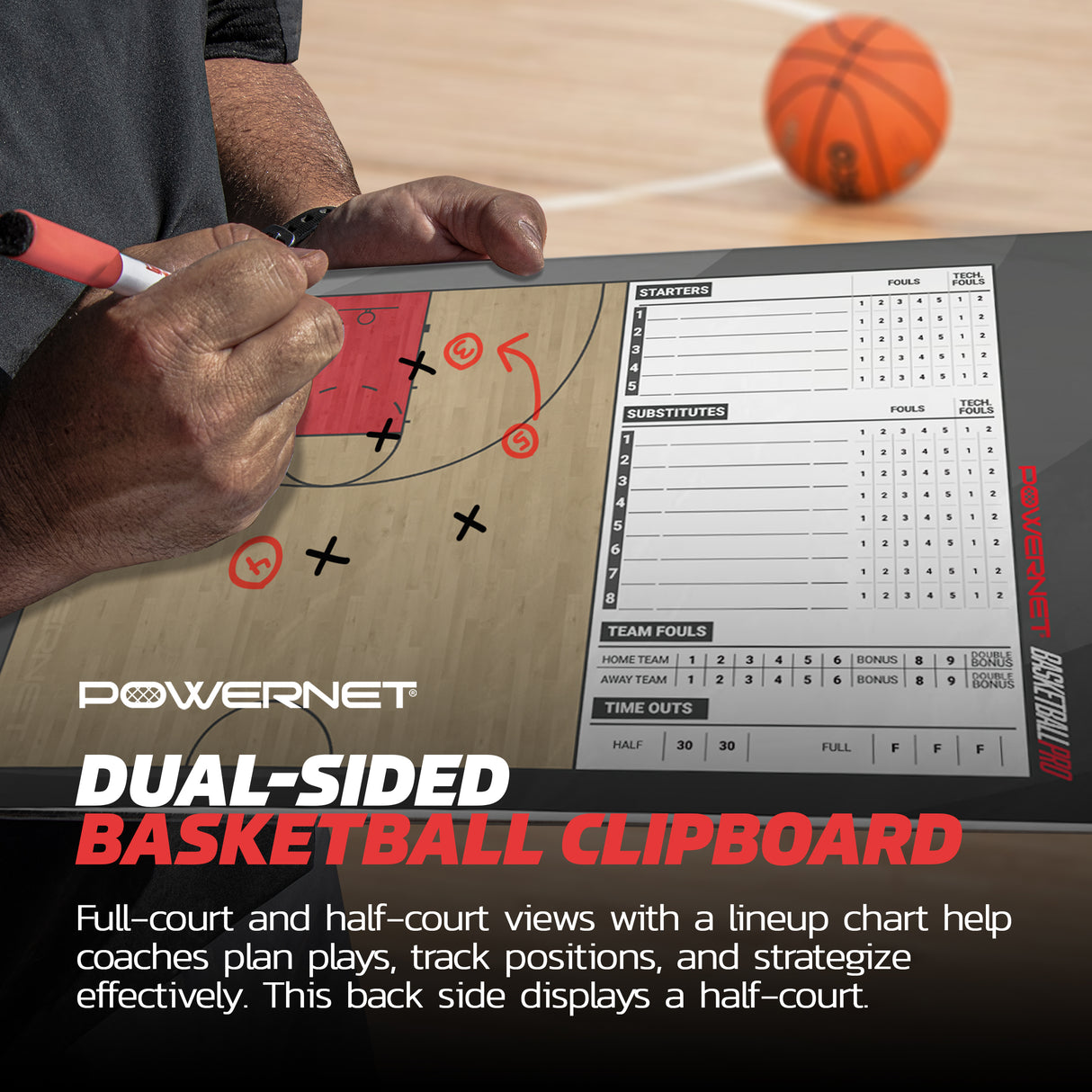 Basketball Coaching Clipboard Coaching Board PowerNet
