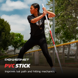 Click Stick Training Bat PVC Combo Training Bat PowerNet