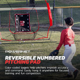 Numbered Pitching Trainer Pad Pitching Pad PowerNet