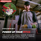 3-12 Oz Progressive Weighted Training Baseballs 9 PK Sports PowerNet