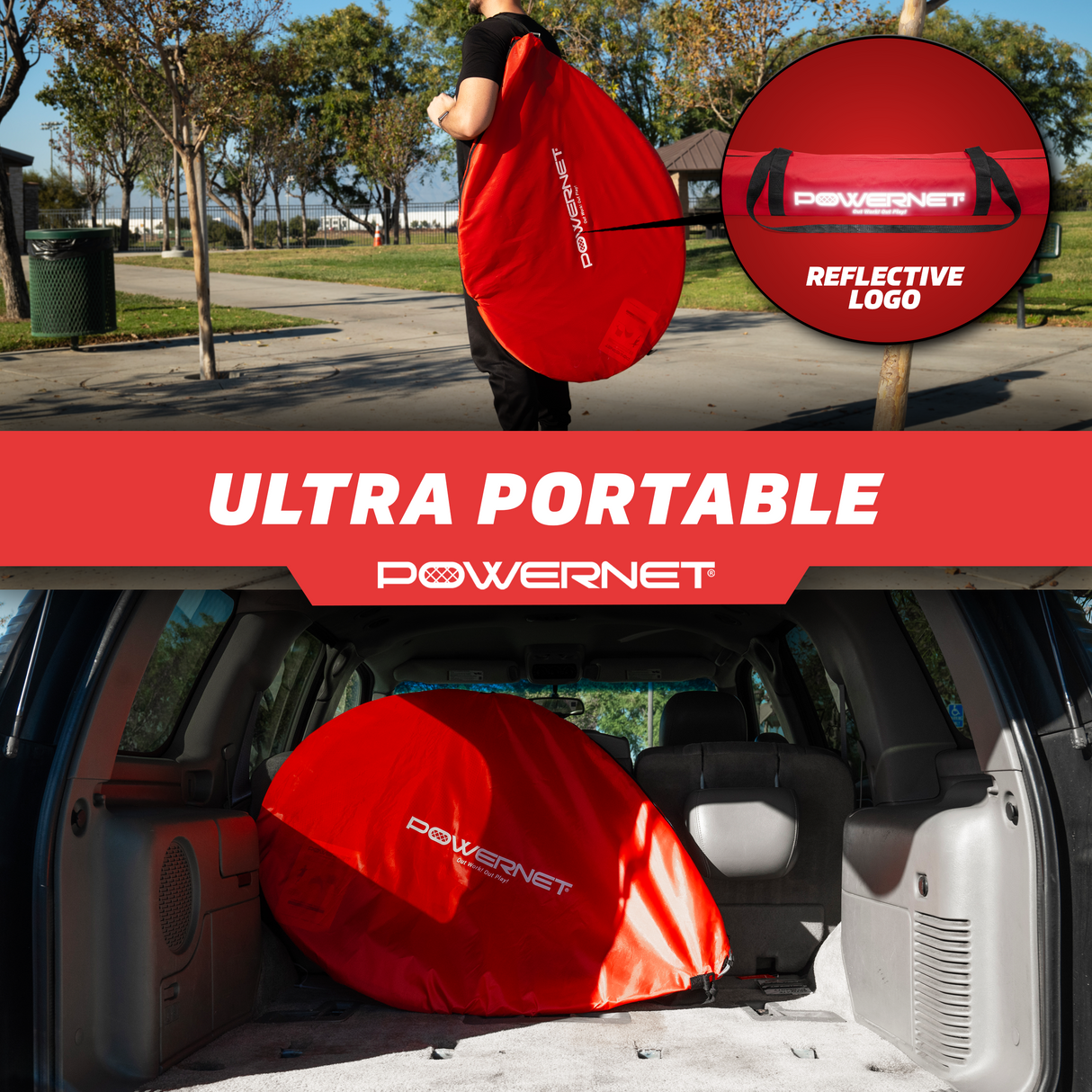 Popup Soccer Goals Portable Net 2 Goals + 1 Carrying Bag Sports PowerNet