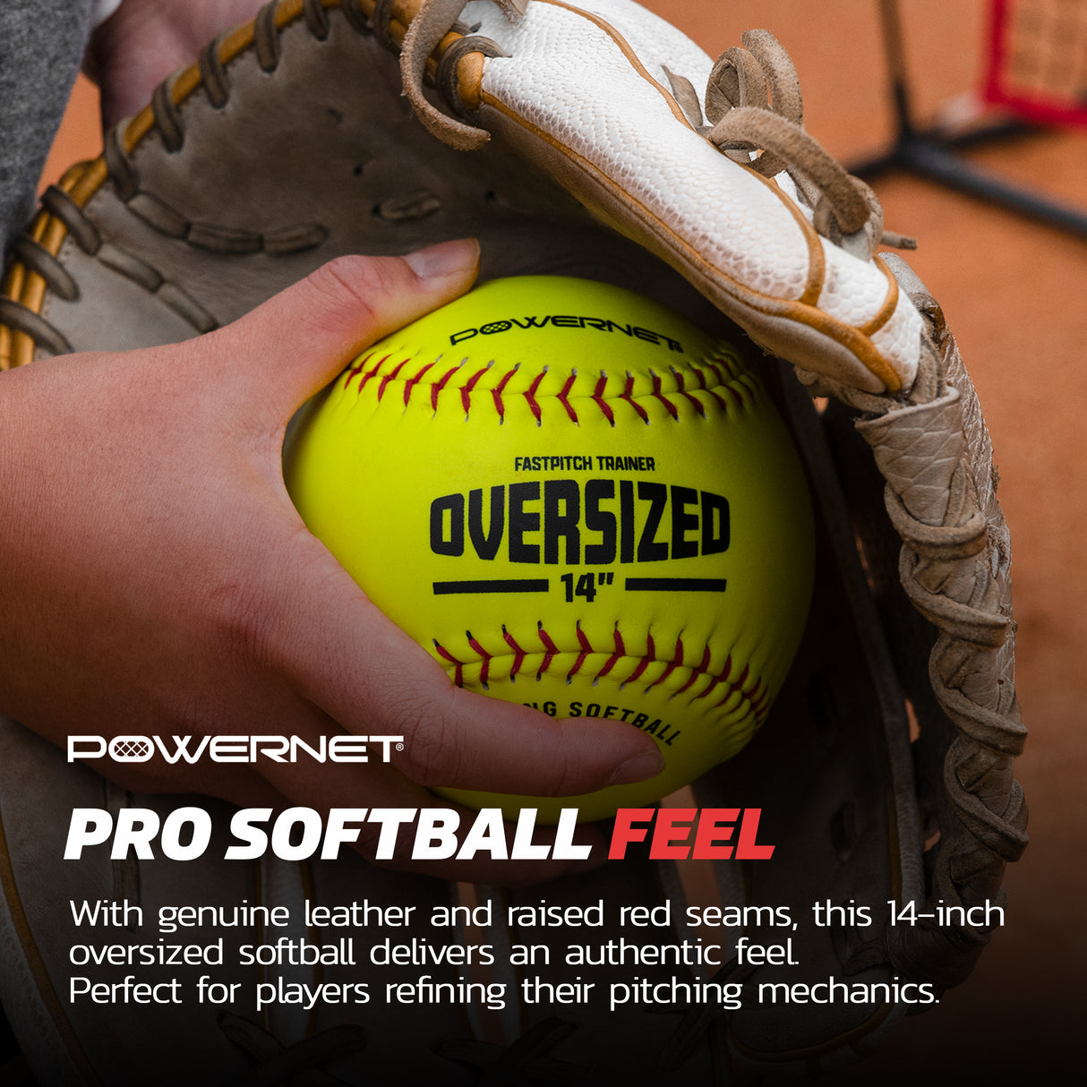 Oversized Softball 3-Pack | 14 Inch Ball Training Ball PowerNet