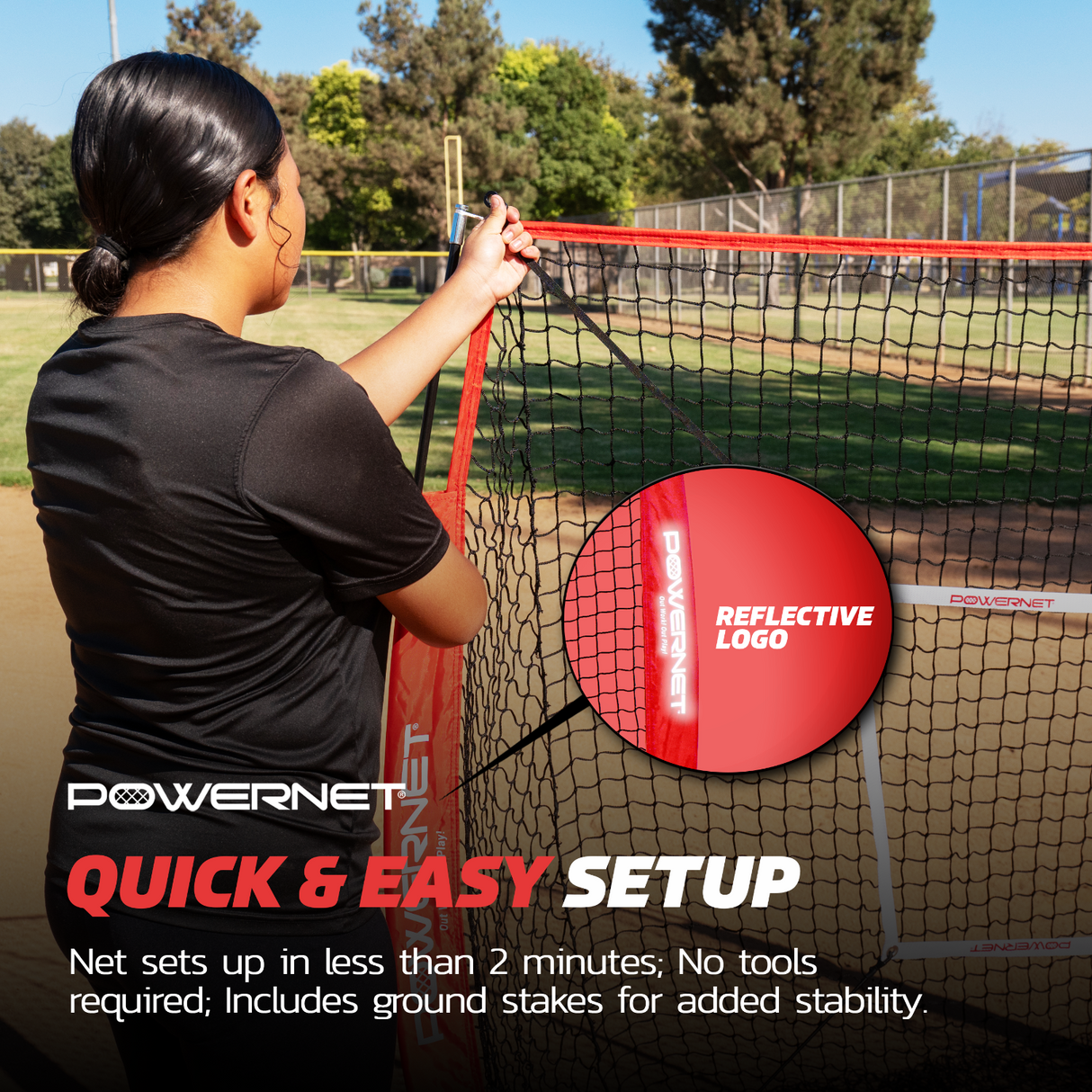5x5 FT Baseball Softball Net Bundle | Strikezone & Tee sports PowerNet