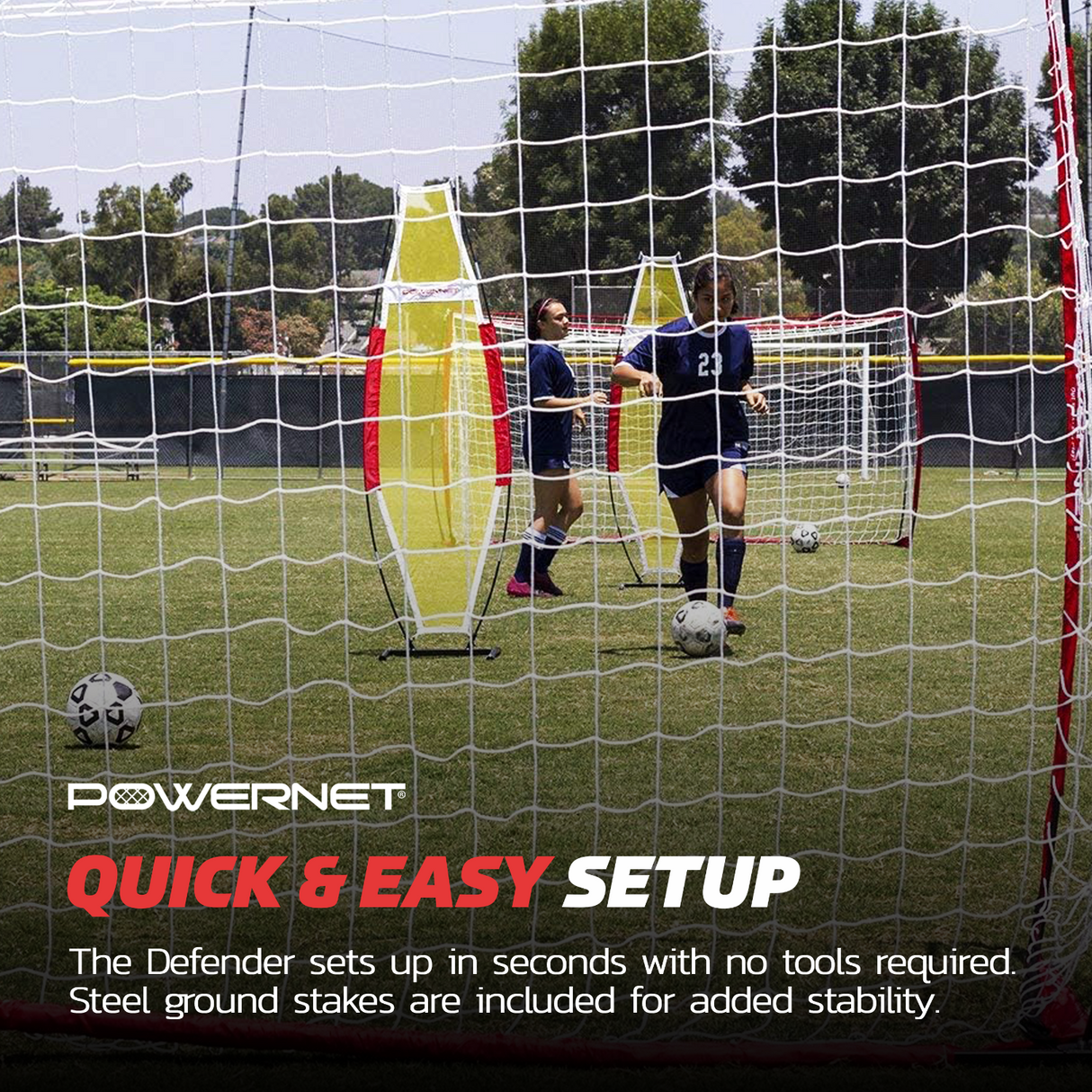 Portable Defender Practice Mannequin for Soccer and Basketball 77" x 23" Sports PowerNet