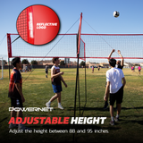 Four Square Volleyball Training Net Game Sports PowerNet