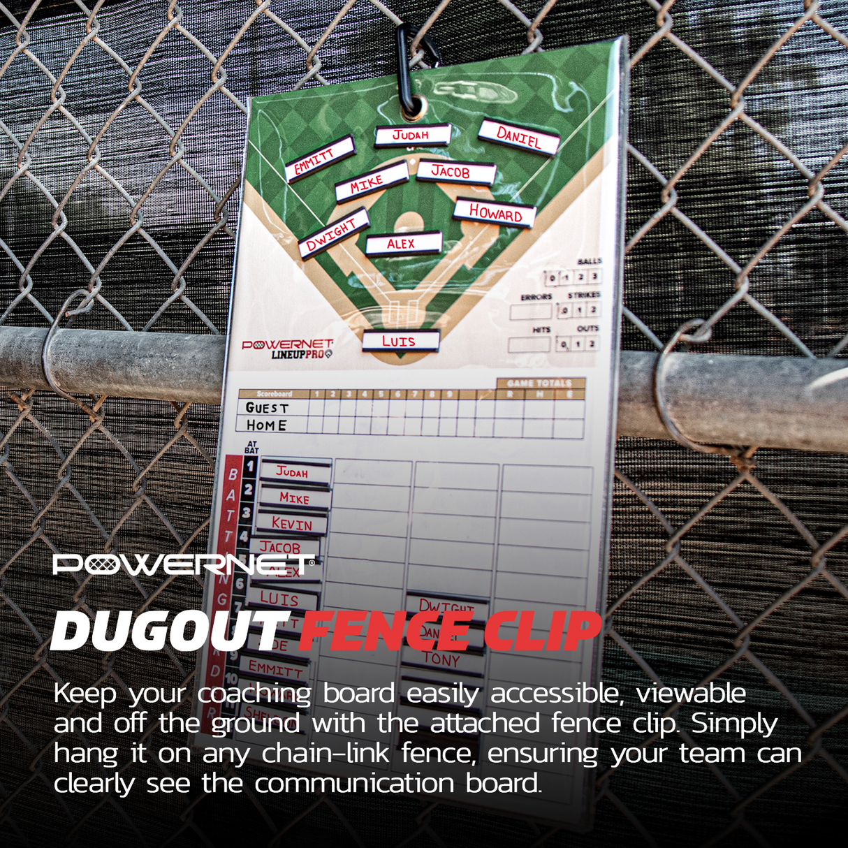 Magnetic Softball Baseball Lineup Coaching Board For Dugout Coaching Board PowerNet