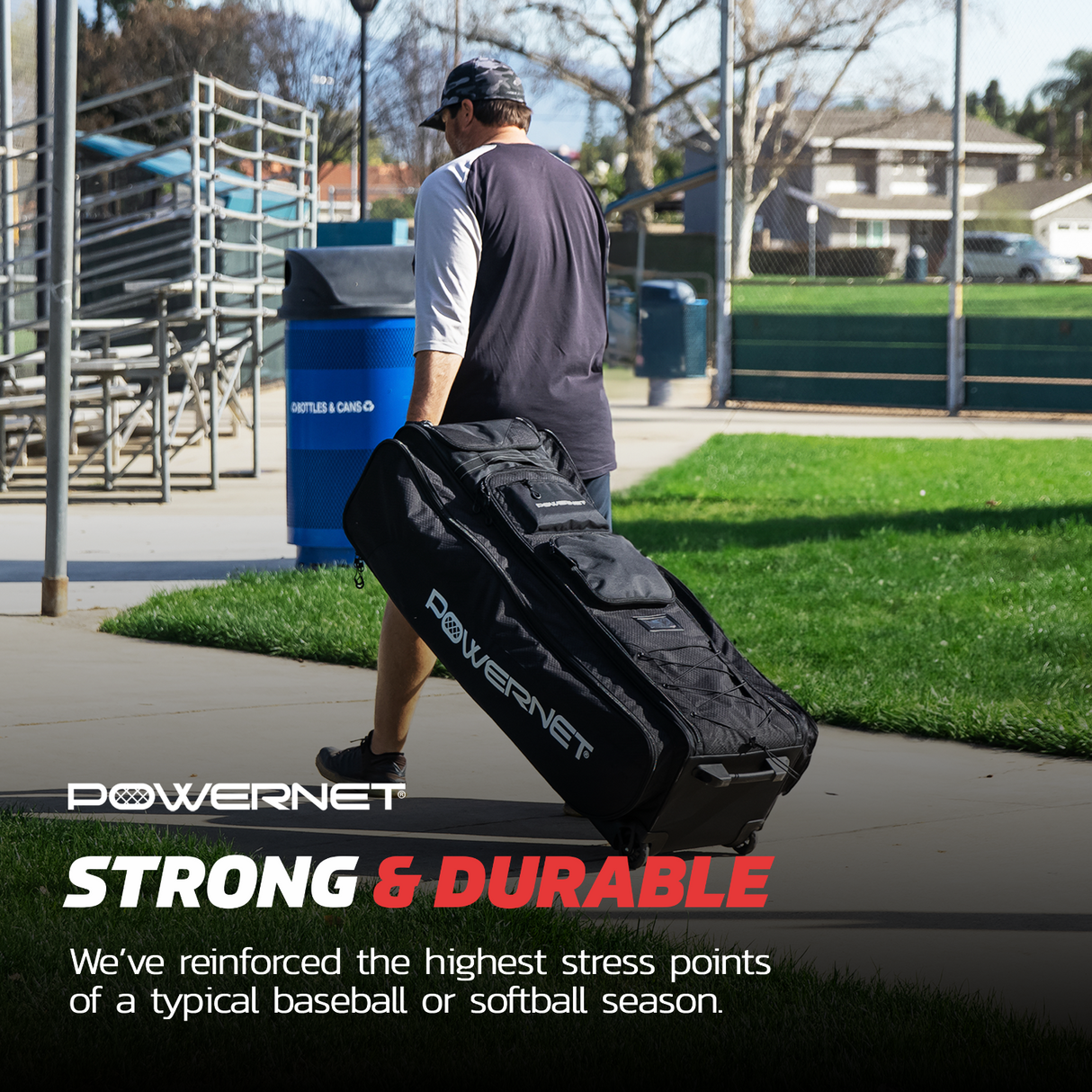 All Gear Transporter Baseball Rolling Duffle Travel Bag Wheeled bags PowerNet