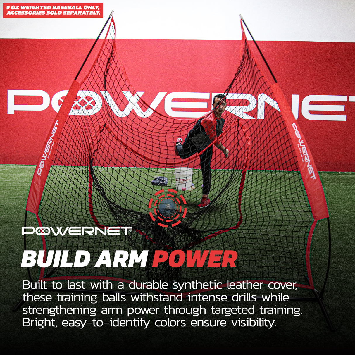 Weighted Baseballs | (Choose 9 Oz or 11 Oz) Baseballs PowerNet