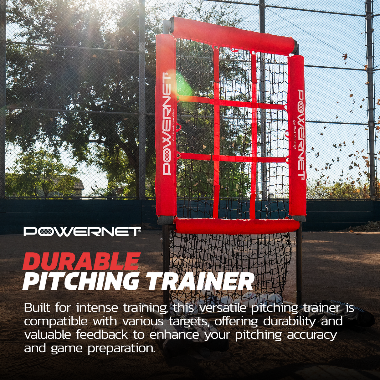 Pitching Zone Pro Custom Strike Zone Net TrainingNets by PowerNet