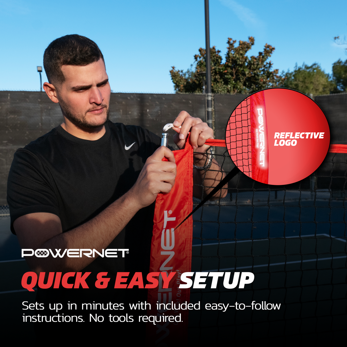 10x3 FT Portable Badminton, Tennis, Volleyball, Pickleball Net Sports PowerNet