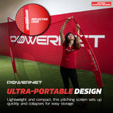 Pitching Protection Screen for Softball - Net Only Replacement Parts PowerNet