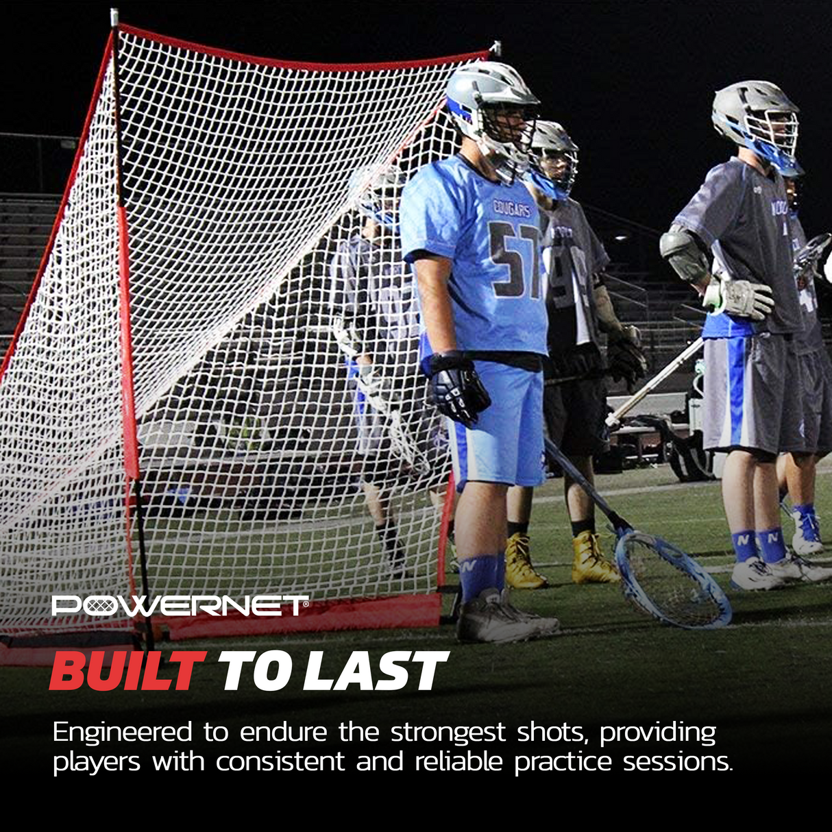 Portable Lacrosse Goal [NEW DESIGN] | Easy Setup, No Tools Required Lacrosse Goal PowerNet